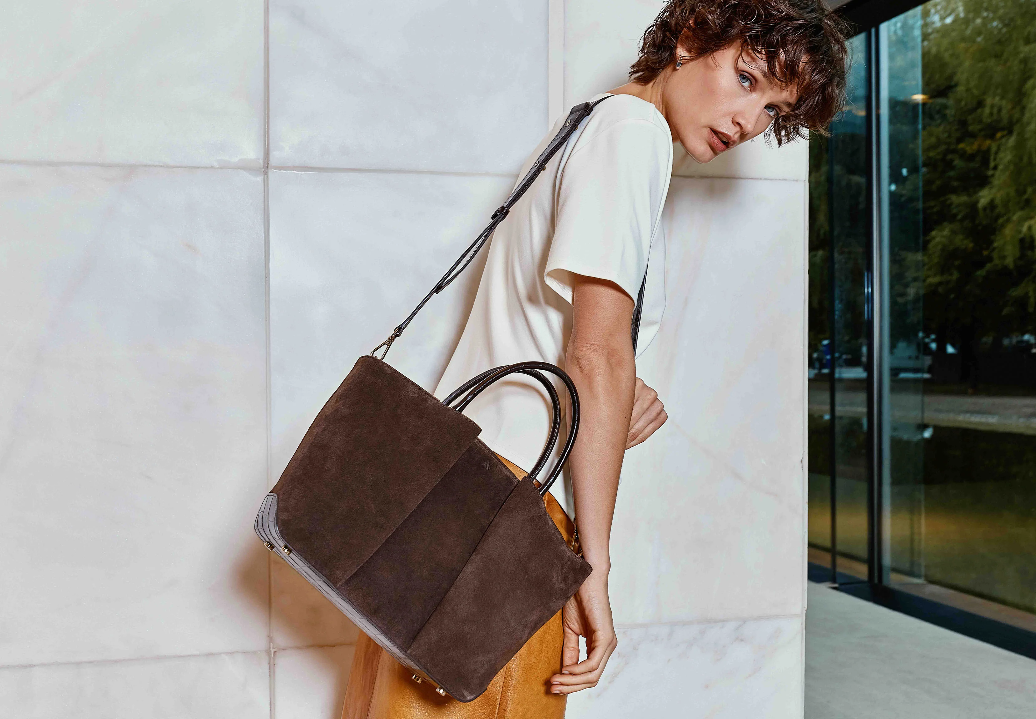 Mini Horizon - suede cognac - Image 6