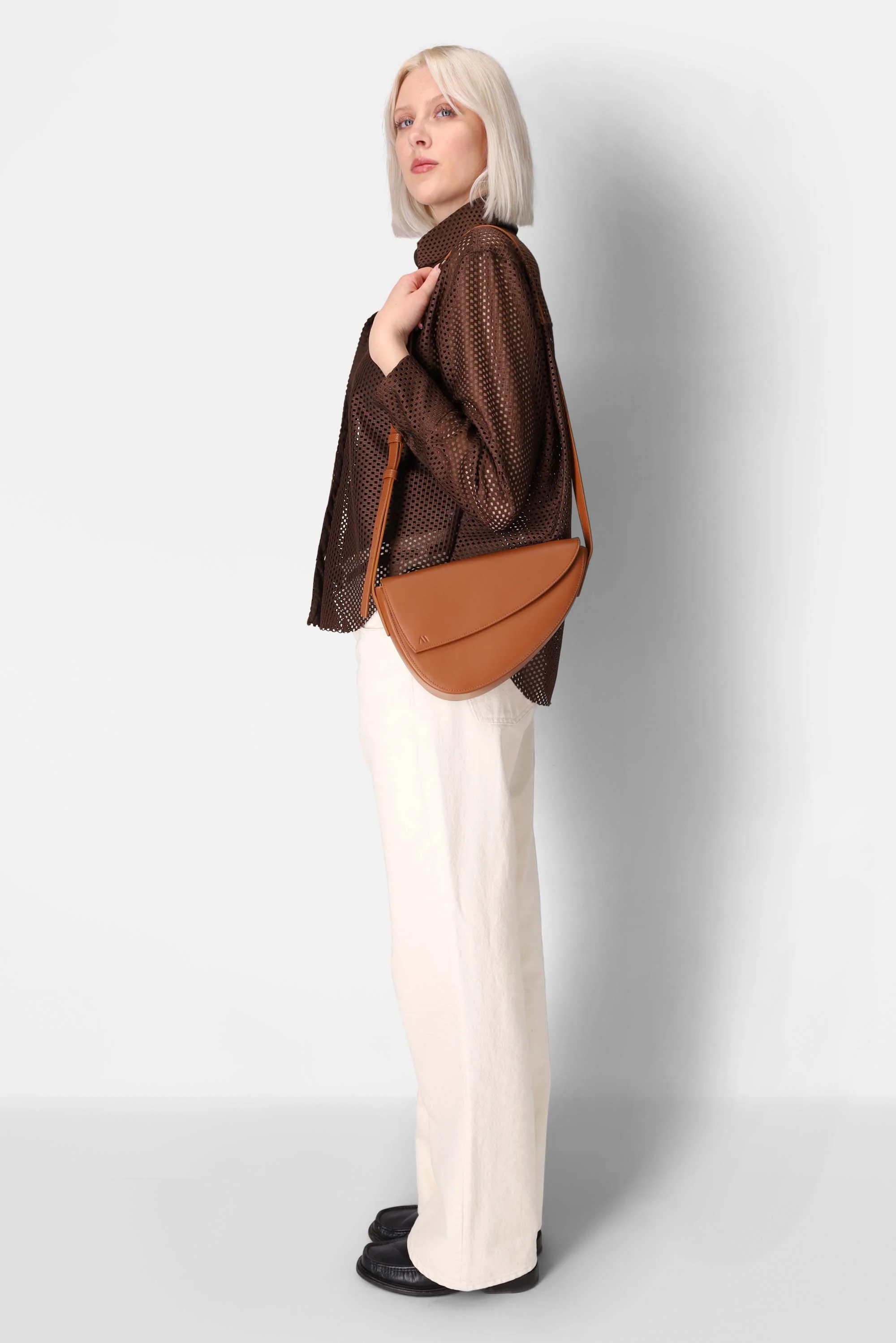 Rebel Cross Body - suede cognac - Image 5