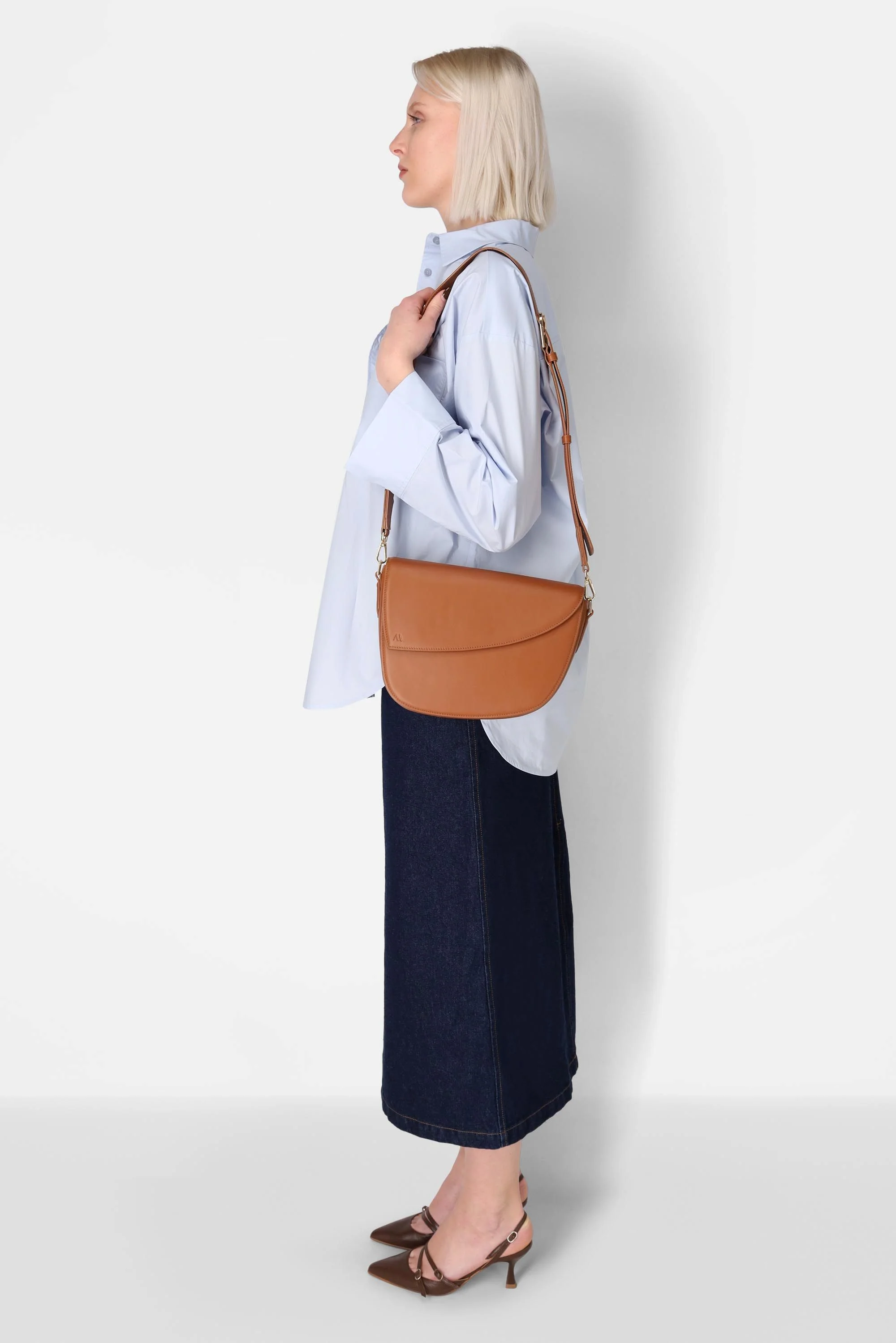 Rebel Saddle Bag - soft touch greige taupe - Image 5